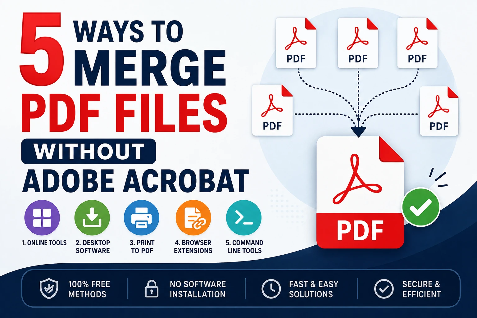 5 Ways to Merge PDF Files Without Adobe Acrobat