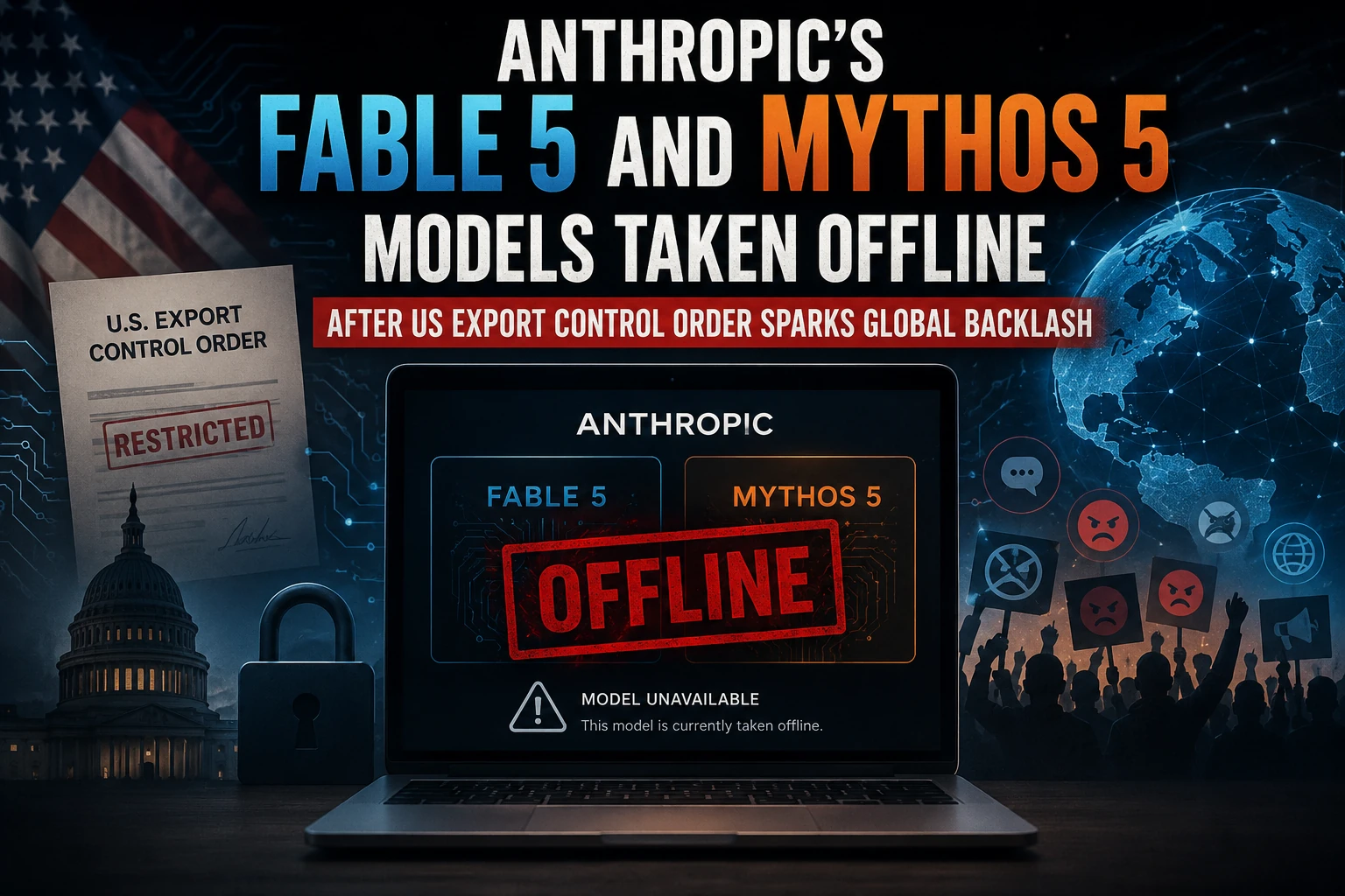 Anthropic's Fable 5 and Mythos 5 Models Taken Offline After US Export Control Order Sparks Global Backlash